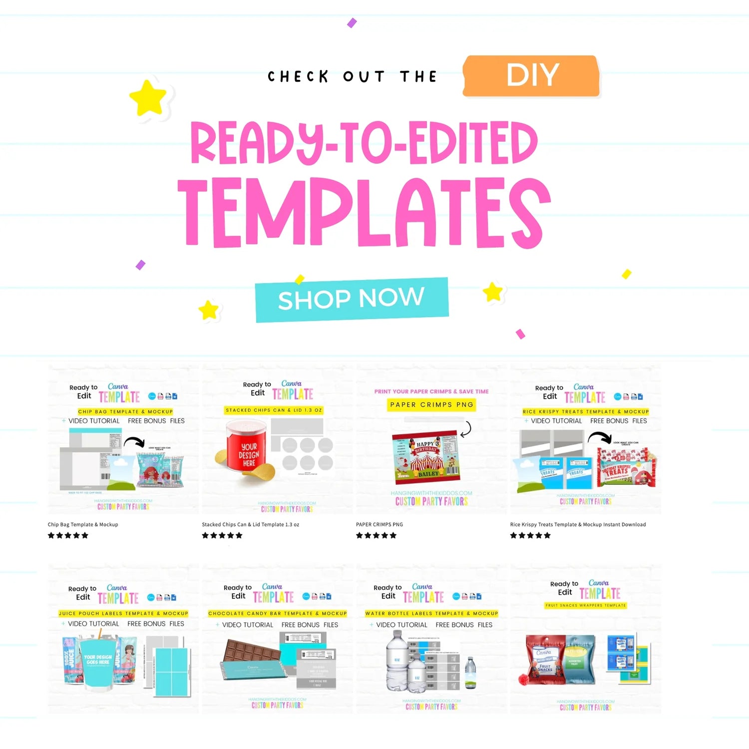 Edible Digital Temple Party Favor Boxes - Canva