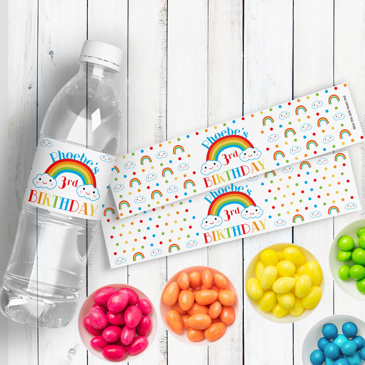 Custom Waterproof Water Bottle Labels