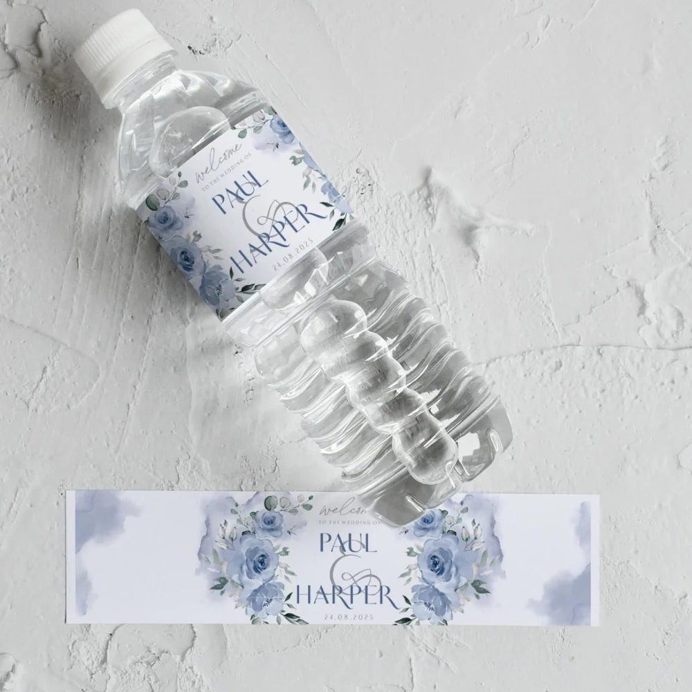 Custom Waterproof Water Bottle Labels